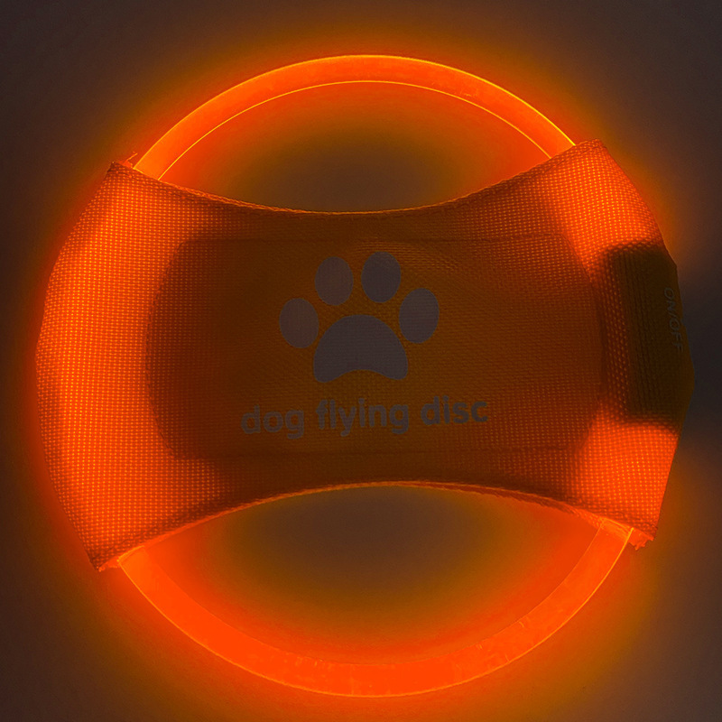 Dog Flying Discs Light Glowing LED LuminousTrainning Interactive Toys Game Flying Discs - Image 4