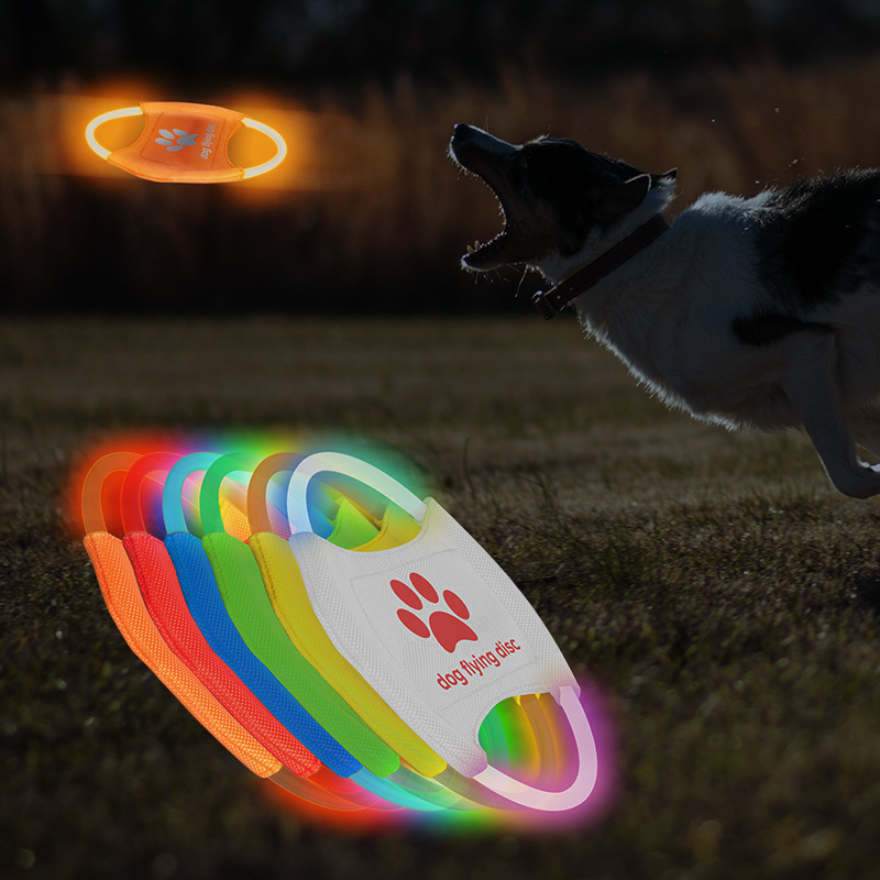 Dog Flying Discs Light Glowing LED LuminousTrainning Interactive Toys Game Flying Discs - Image 5