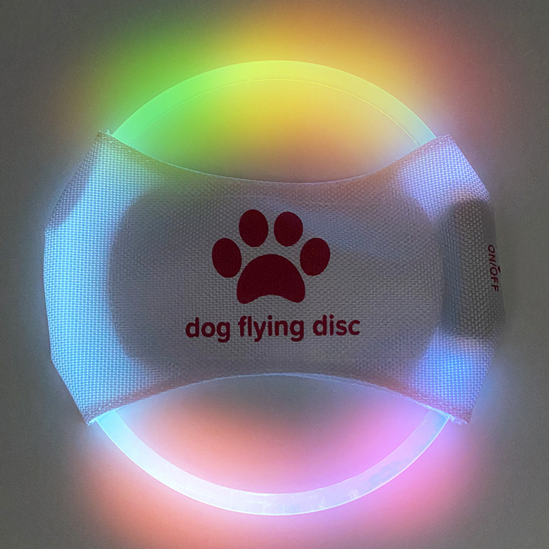 Dog Flying Discs Light Glowing LED LuminousTrainning Interactive Toys Game Flying Discs - Image 2
