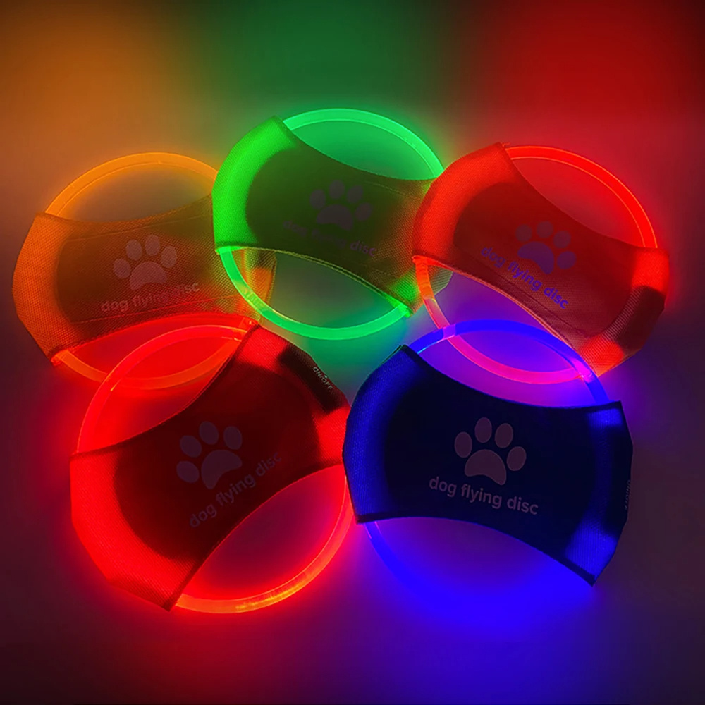 Dog Flying Discs Light Glowing LED LuminousTrainning Interactive Toys Game Flying Discs - Image 7