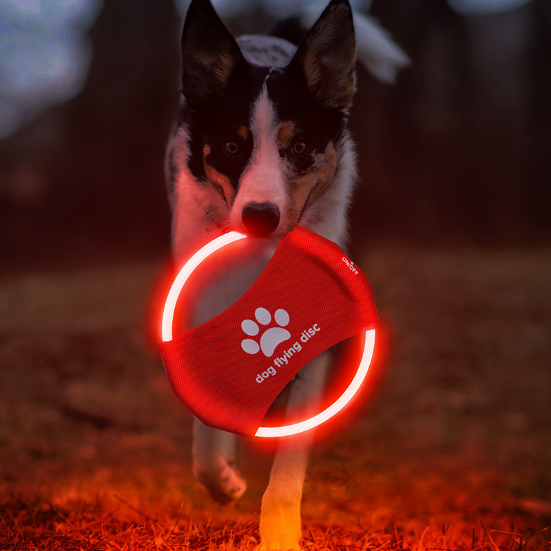Dog Flying Discs Light Glowing LED LuminousTrainning Interactive Toys Game Flying Discs - Image 10